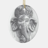 3d Lord Ganesha - Om Keramik Ornament (Rechts)