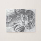 3d Lord Ganesha - OM Puzzle (Horizontal)
