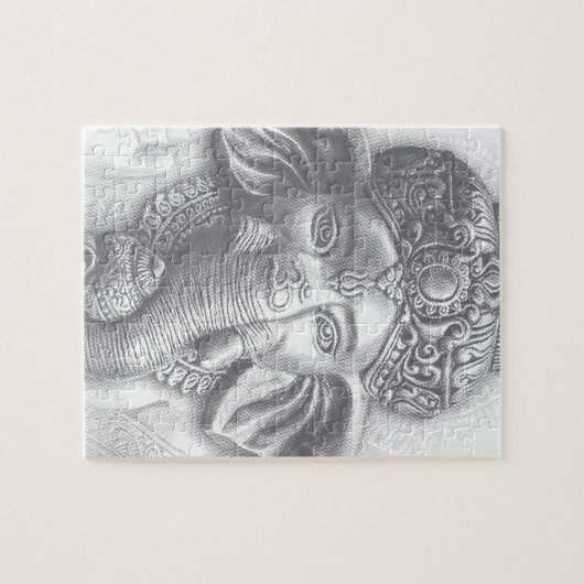 3d Lord Ganesha - OM Puzzle (Horizontal)