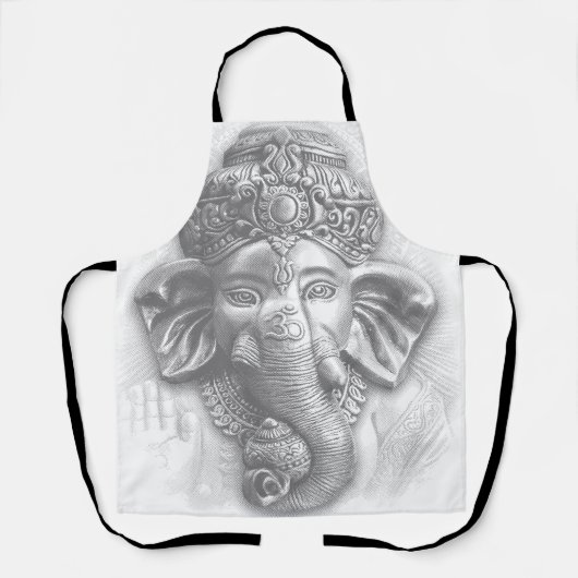 3d Lord Ganesha - Om Schürze (Vorderseite)
