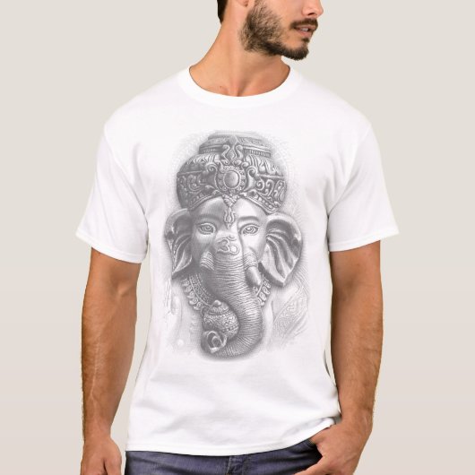 3d Lord Ganesha - Om T-Shirt (Vorderseite)