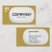 3d Lozenge - Amber Embossed Texture Visitenkarte (Vorne/Hinten)