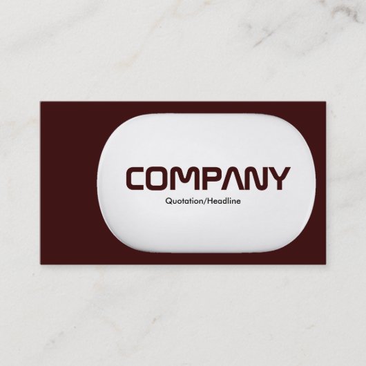 3d Lozenge - Dunkelbraun Visitenkarte (Vorderseite)