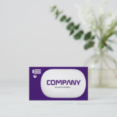 3d Lozenge - Dunkles Violet (330066) Visitenkarte (Stehend Vorderseite)