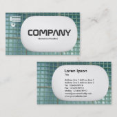 3d Lozenge - Glaswand Visitenkarte (Vorne/Hinten)