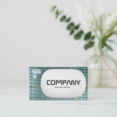 3d Lozenge - Glaswand Visitenkarte (Stehend Vorderseite)