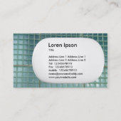 3d Lozenge - Glaswand Visitenkarte (Rückseite)