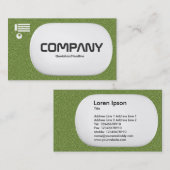 3d Lozenge - Grüne Textur Visitenkarte (Vorne/Hinten)
