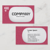 3d Lozenge - Red Embossed Texture Visitenkarte (Vorne/Hinten)