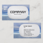 3d Lozenge - See und Himmel Visitenkarte (Vorne/Hinten)