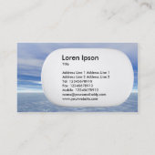 3d Lozenge - See und Himmel Visitenkarte (Rückseite)