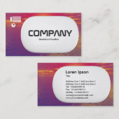 3d Lozenge - Sunrise Sunset Visitenkarte (Vorne/Hinten)