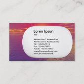 3d Lozenge - Sunrise Sunset Visitenkarte (Rückseite)