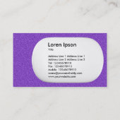 3d Lozenge - Violett - bestickte Textur Visitenkarte (Rückseite)