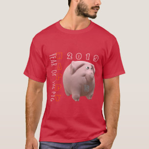 3D lustige Mann-T-Shirt des Schwein-2 chinesisches T-Shirt