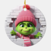 3D Mädchen Elf Keramik Ornament (Hinten)
