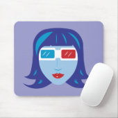 3D Mädchen Mousepad (Mit Mouse)
