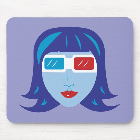 3D Mädchen Mousepad (Vorne)