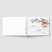 3D Magnolienblüte | Hochzeit Gästebuch (Voll)