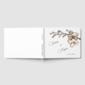 3D Magnolienblüte | Hochzeit Gästebuch (Voll)