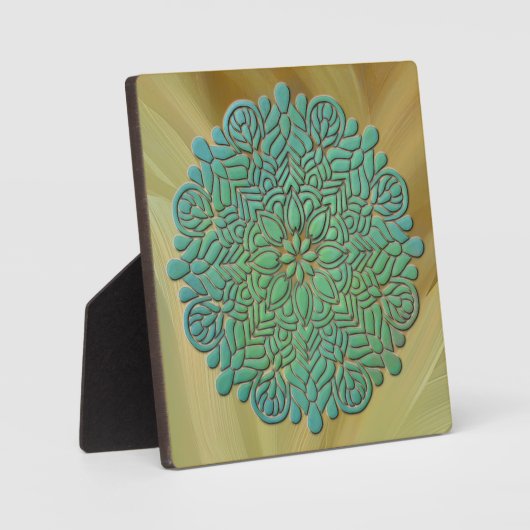 3D Mandala Meditation Yoga farbiger Hintergrund Fotoplatte (Vorderseite)