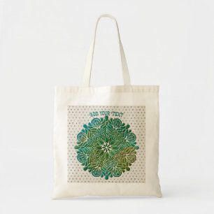 3D-Mandala-Meditations-Yoga-farbenfroher Hintergru Tragetasche