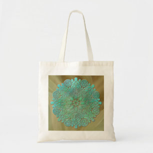 3D-Mandala-Meditations-Yoga-farbenfroher Hintergru Tragetasche