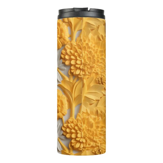 3D Marigold Floral Thermosbecher (Rückseite)