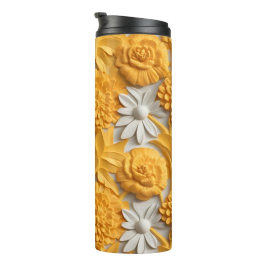 3D Marigold Floral Thermosbecher (Nach rechts gedreht)