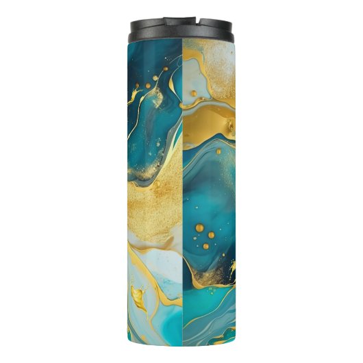 3D-Marmorschlauch Thermosbecher (Rückseite)