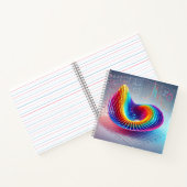 3D Math Surface Book Cover Abstract Calculus  Notizblock (Innenseite)