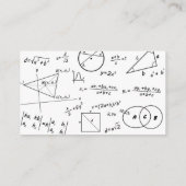 3D-Mathematik-Whiteboard-Mathelehrer Visitenkarte (Rückseite)