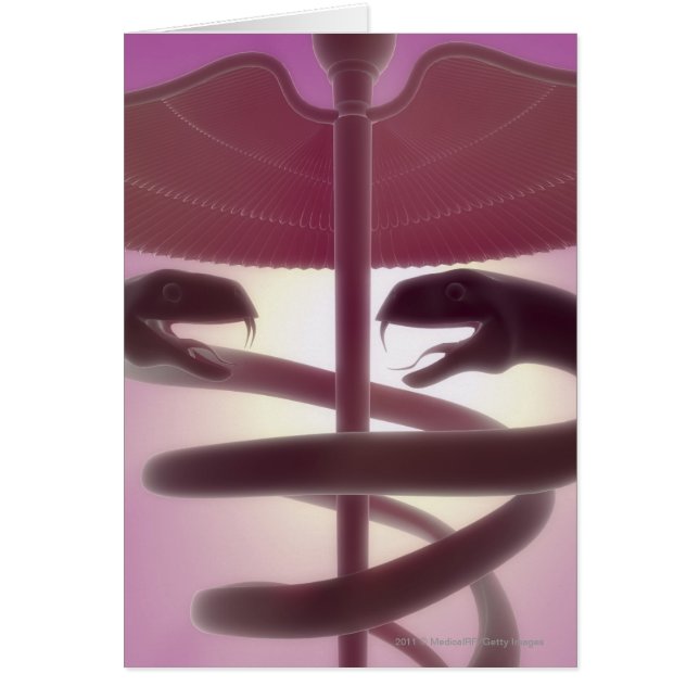 3D. medizinische Kadukeus (Vorne)