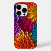 3D mehrfarbige Blume Case-Mate iPhone Hülle (Rückseite)