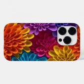 3D mehrfarbige Blume Case-Mate iPhone Hülle (Rückseite (Horizontal))