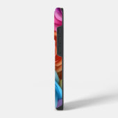 3D mehrfarbige Rosen iPhone Hülle (Linke Seite)