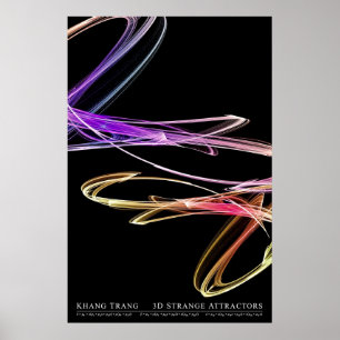 3D merkwürdiges Attractors (Reihe 2 von 2) Poster