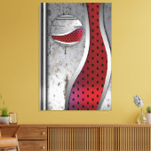 3D Metal strukturierte Kunst Leinwanddruck (Insitu (Wohnzimmer))