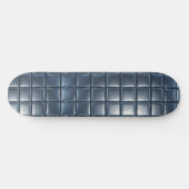 3D Metallic Blue-Gray Til Pattern with Highlights Skateboard (Horizontal)