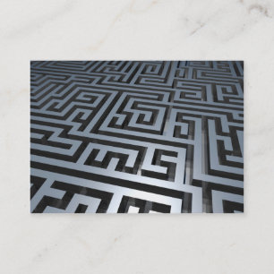 3d Metallmaze Visitenkarte