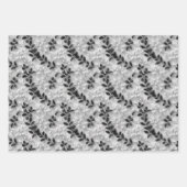 3D Mistletoe Muster mit Leaf-Konturen Geschenkpapier Set (Vorderseite 3)