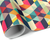 3D Mitte Jahrhundert Modernes geometrisches Muster Geschenkpapier (Rolleneckpunkt)