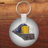 3D Model: Freight Train: Railroad: Keychain Schlüsselanhänger (Vorderseite)