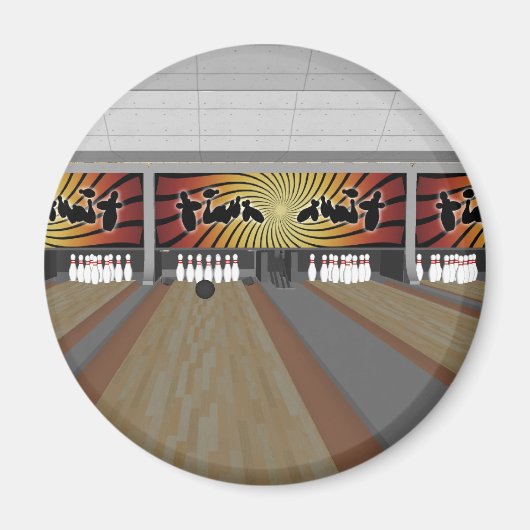 3D-Modell: Bowling Alley: Magnet (Vorne)