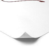 3d-Modell des weiblichen Fortpflanzungssystems Poster (Ecke)