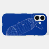 3D-Modell einer nuklearen Gravitationsbombe Case-Mate iPhone Hülle (Rückseite (Horizontal))