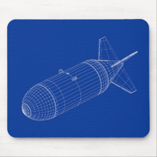 3D-Modell einer nuklearen Gravitationsbombe Mousepad