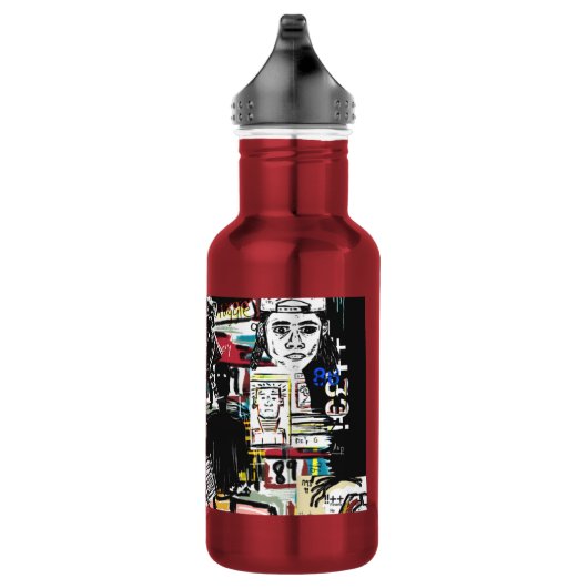 3D-Modell-Flasche Edelstahlflasche (Rechts)