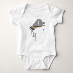 3D-Modell:White Grand Piano: Baby Strampler