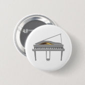 3D-Modell: White Grand Piano: Button (Vorne & Hinten)